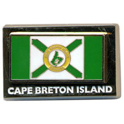 Aimant d'émail avec drapeau de Cap-Breton