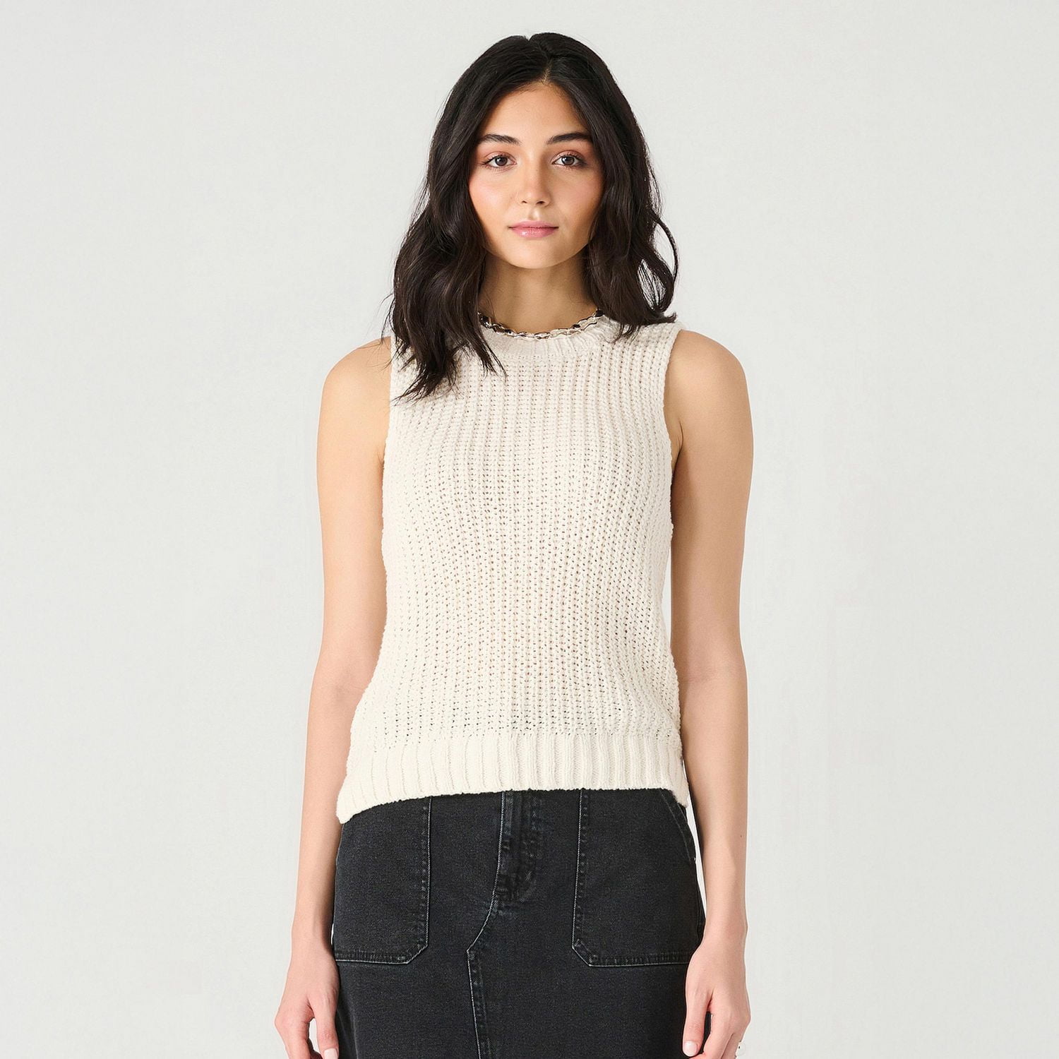 Devoted sleeveless knit camisol