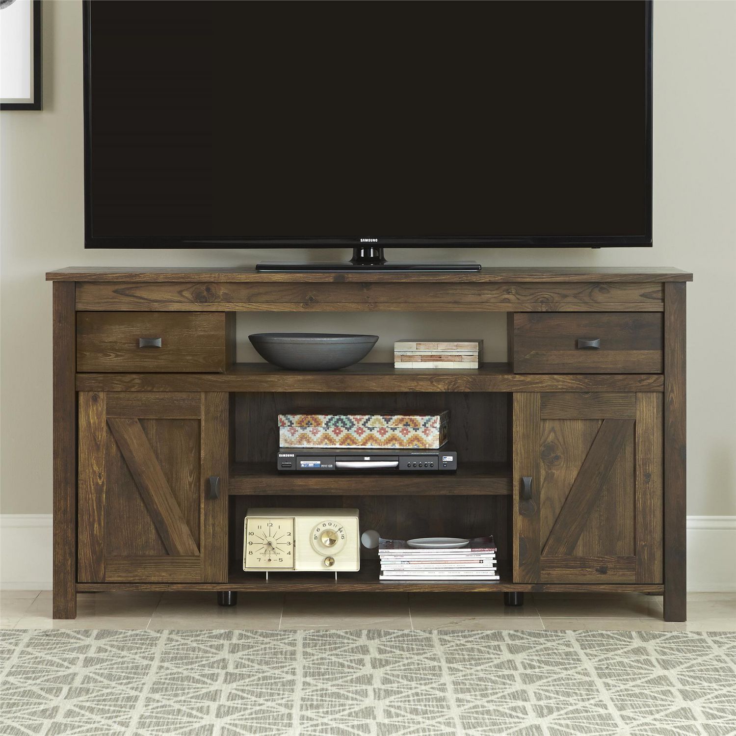 Farmington TV Stand for TVs up to 60", Rustic Walmart Canada
