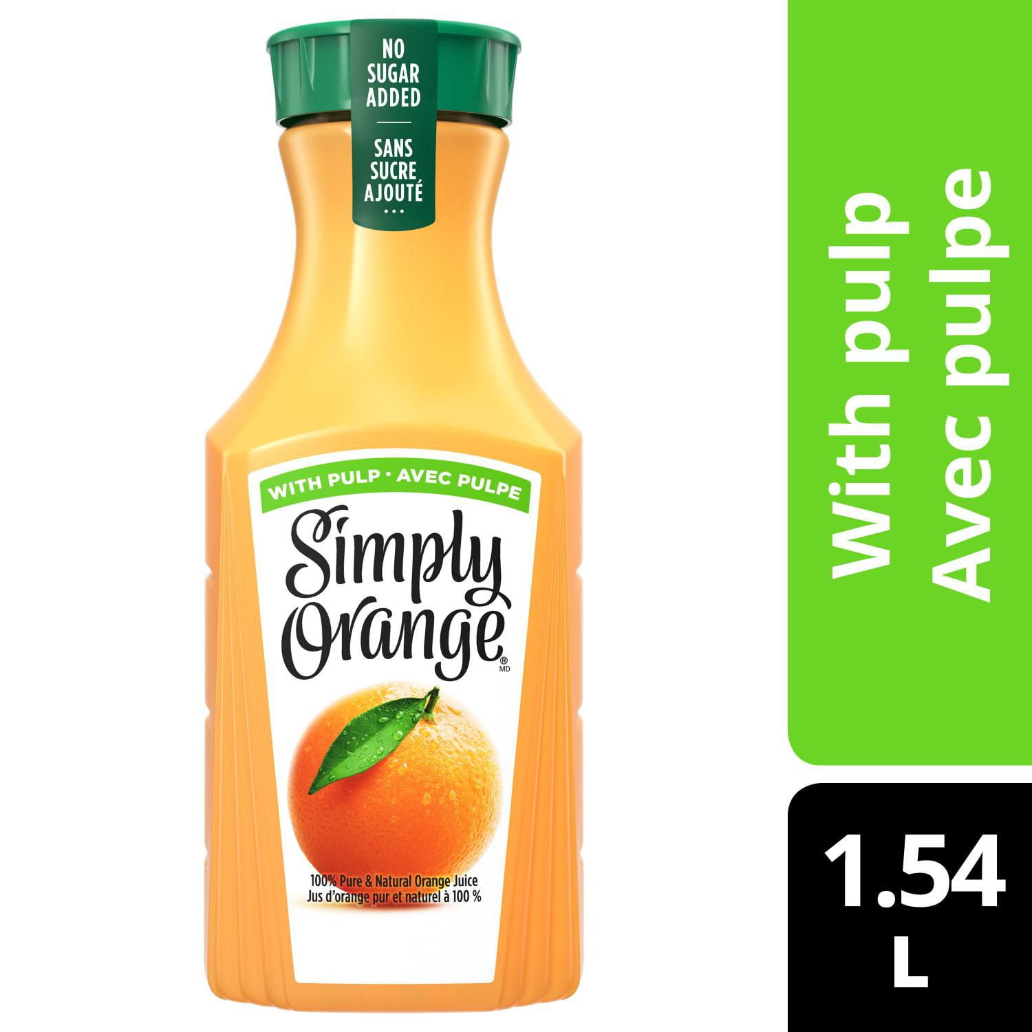 Simply Orange With Pulp Orange Juice 1.54L Walmart Canada