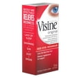 thumbnail image 2 of Visine Original Eye Drops, Eye Irritation, Dust, Smoke, Dry Eyes, Red Eyes, Tetrahydrozoline Hydrochloride Ophthalmic, 15 mL, 2 of 9