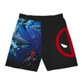 thumbnail image 1 of Mens Deadpool Vs Jaws Swim Trunks, 1 of 2