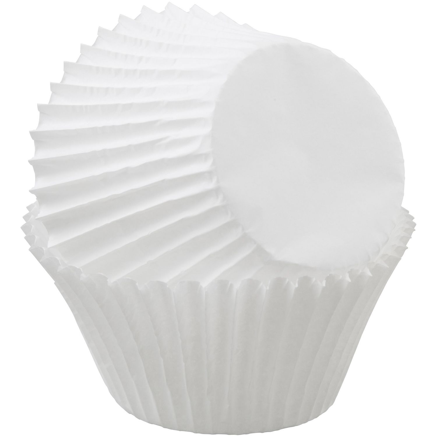 24 caissettes pour muffins et cupcakes en forme de tulipe en papier blanc à  pois multicolores 9 cm - PME