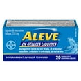 thumbnail image 2 of ALEVE Pain Relief Liquid Gels, Strength to Last Up to 12 Hours, Naproxen Sodium 220mg, 2 of 10