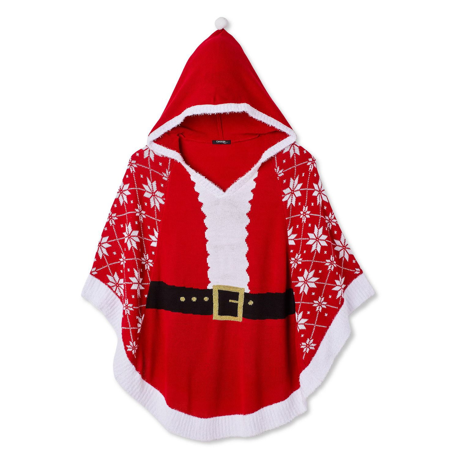 Poncho des fêtes à motif écossais George Plus pour femmes