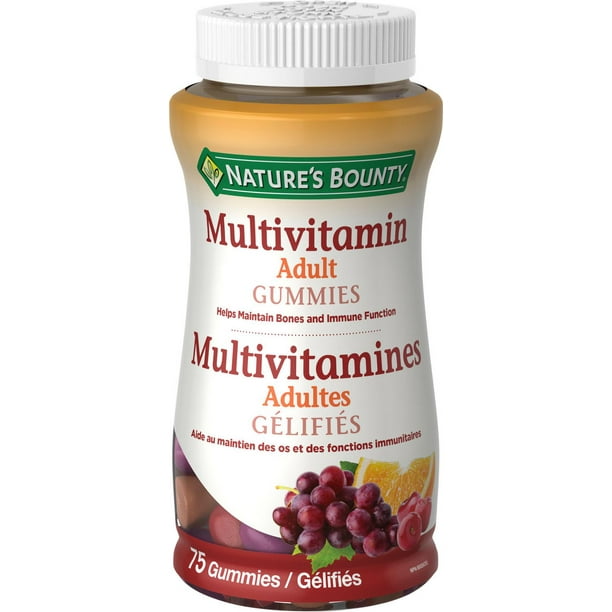 Nature's Bounty Adult Multivitamines Gummies 75 gélifiés