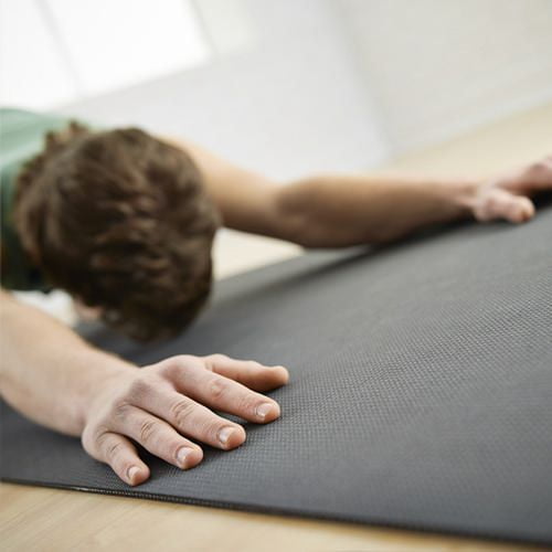 Tapis de yoga sol fitness aérobic pilates gymnastique épais antidérapant  bleu 190 x 100 x 1,5 cm