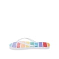 thumbnail image 3 of Time and Tru Women's Rainbow Flip Flops, 3 of 4