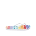thumbnail image 1 of Time and Tru Women's Rainbow Flip Flops, 1 of 4