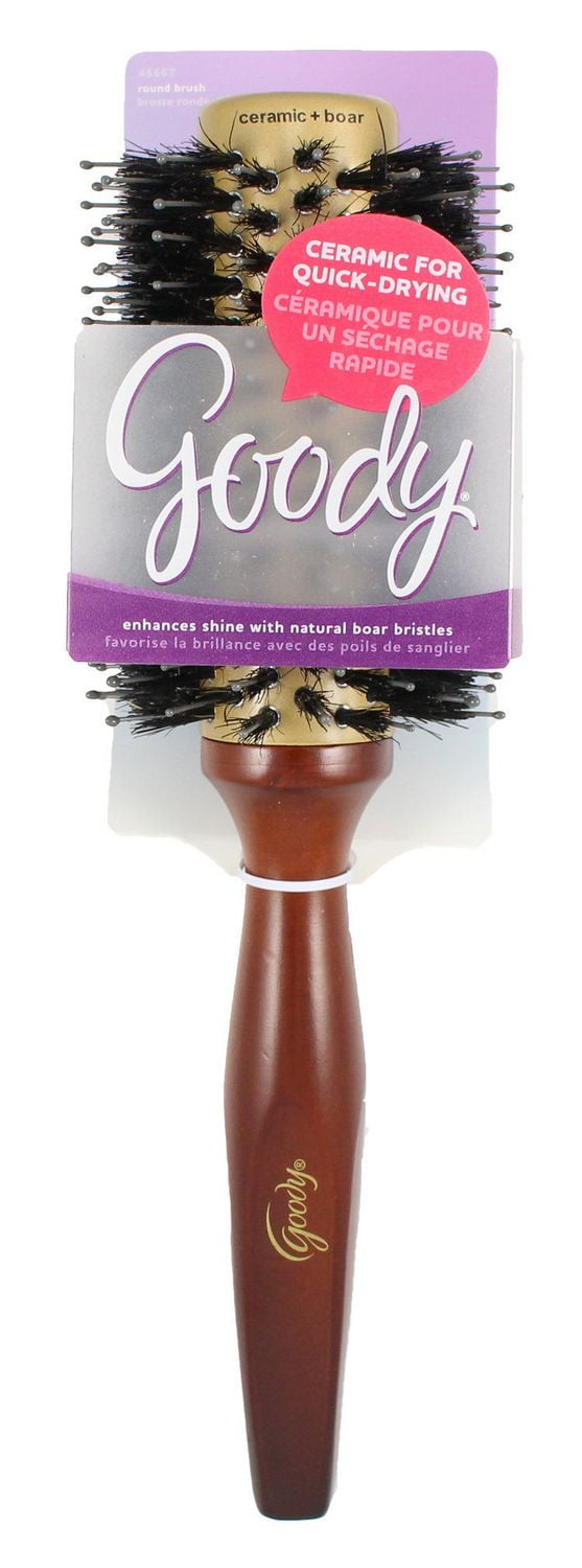 Goody Styling Essentials Smooth Blends Boar Ceramic Hot Round Brush, 33 ...