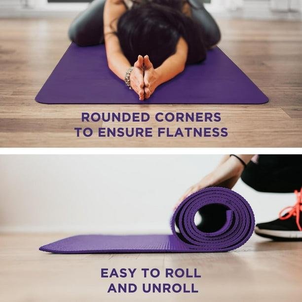 5mm Non Slip Exercise Yoga Pilates Mat Fitness Pad + Speaker And