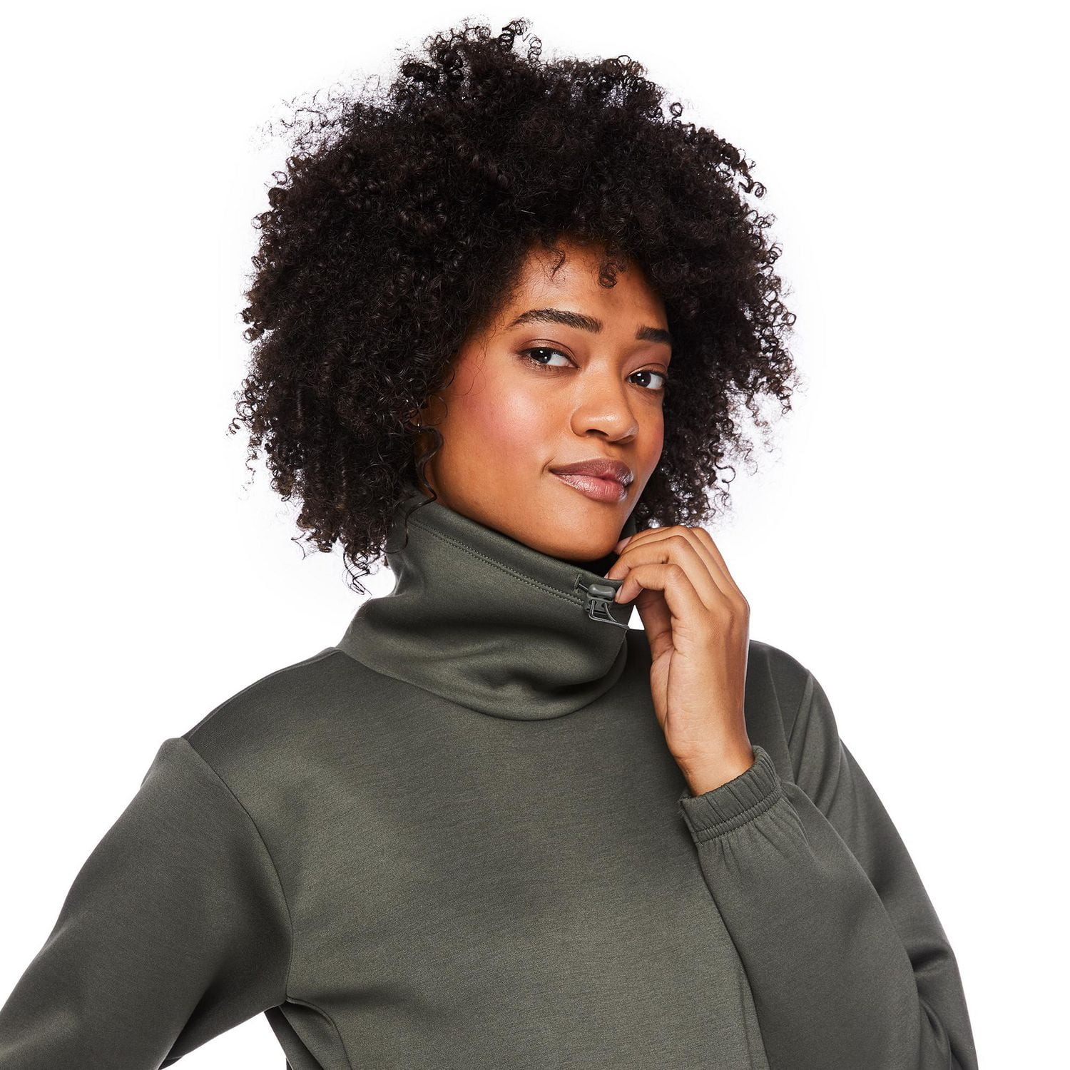 Athletic Works Women's Funnel Neckline Top