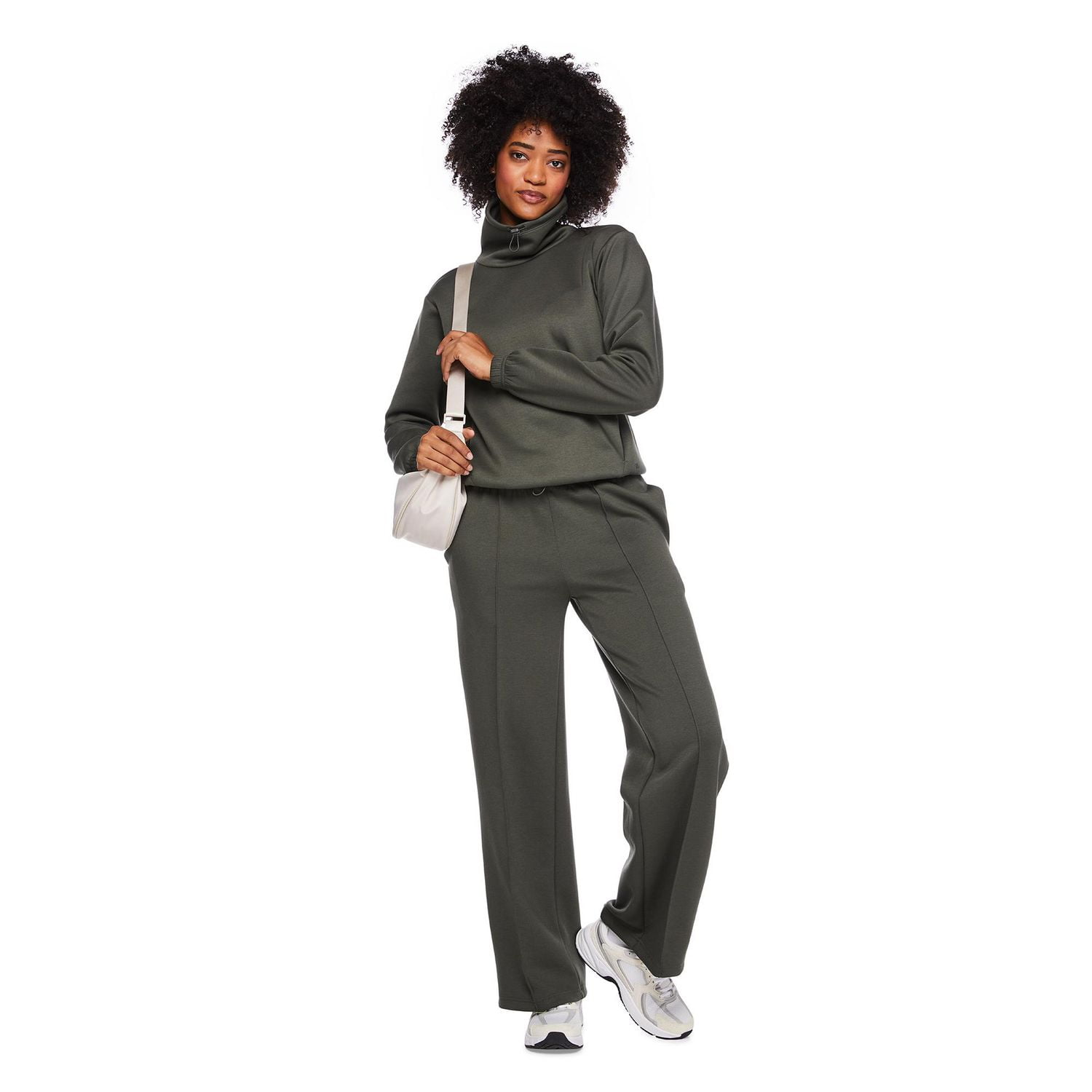 Athletic Works Women's Funnel Neckline Top