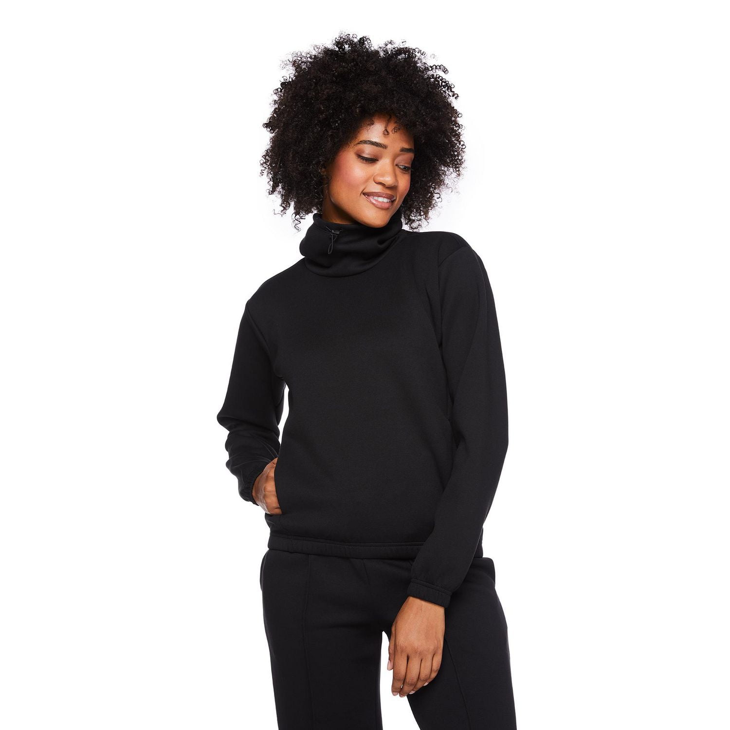 Athletic Works Women's Funnel Neckline Top