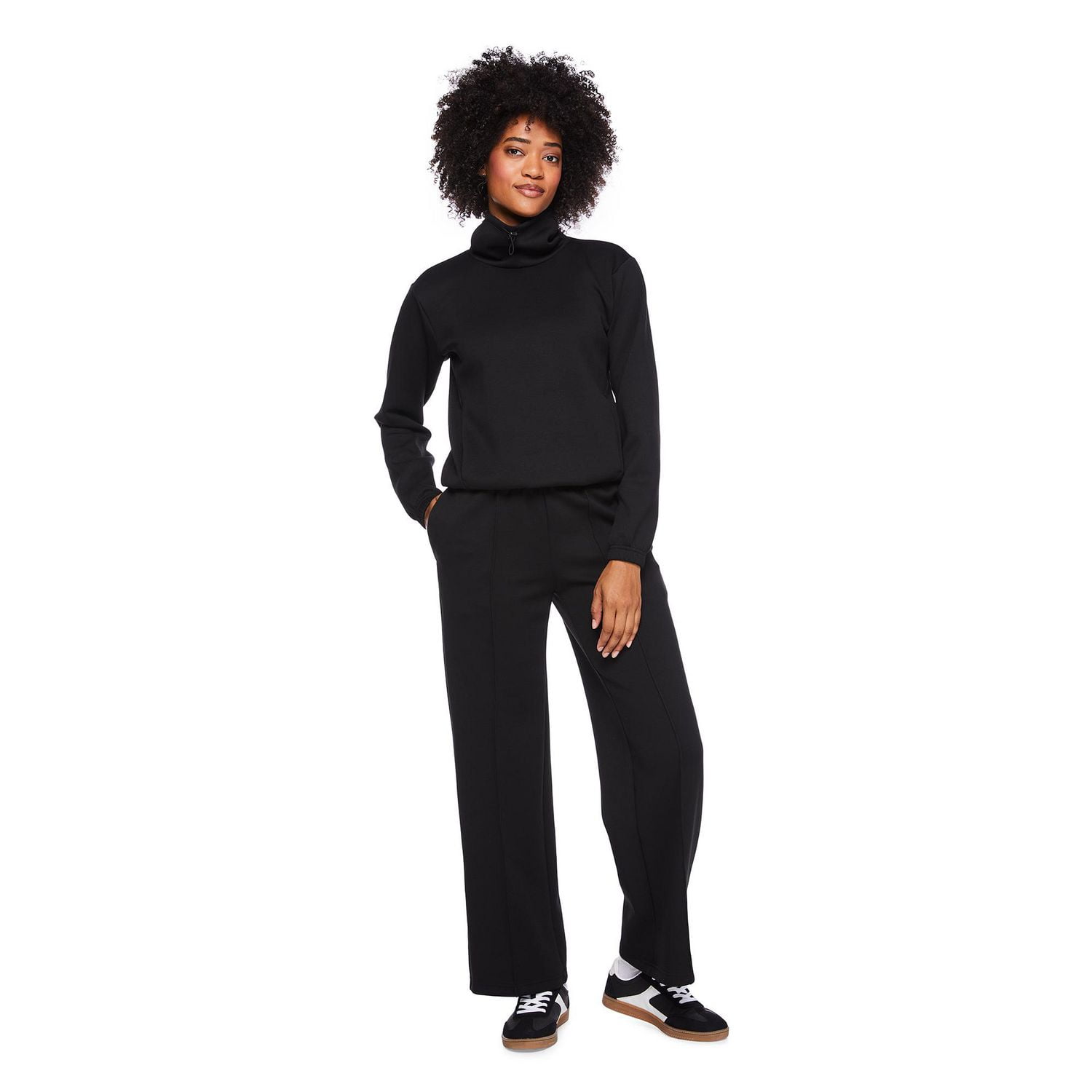 Athletic Works Women's Funnel Neckline Top