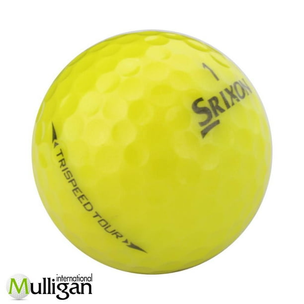 Mulligan 48 Srixon TriSpeed tour 5A Recycled Used Golf Balls, Yellow