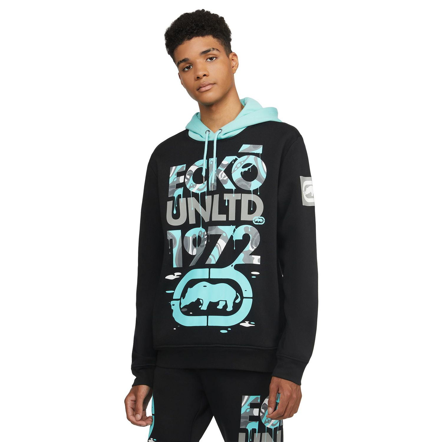 Ecko Unlt Men s Pull Over Color Block Hoodie