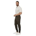 thumbnail image 3 of Jeaniologie ™ Men's 5-pocket Classic Cuffed Jogger- Dark Olive, 3 of 5
