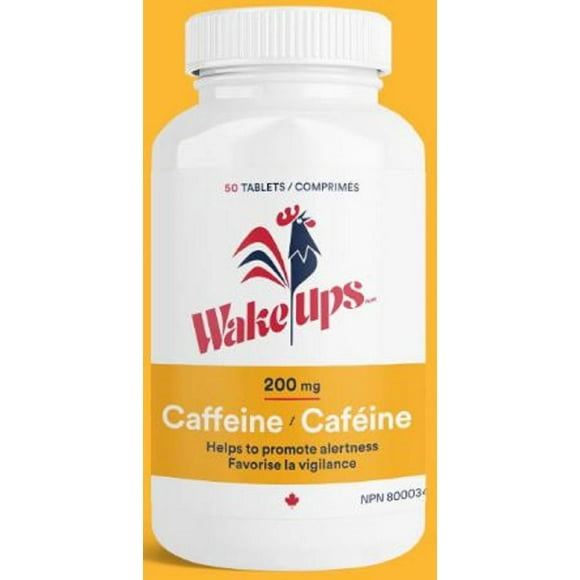 Wake-ups Extra Strength 200mg Caffeine Tablets, 50 Tablets