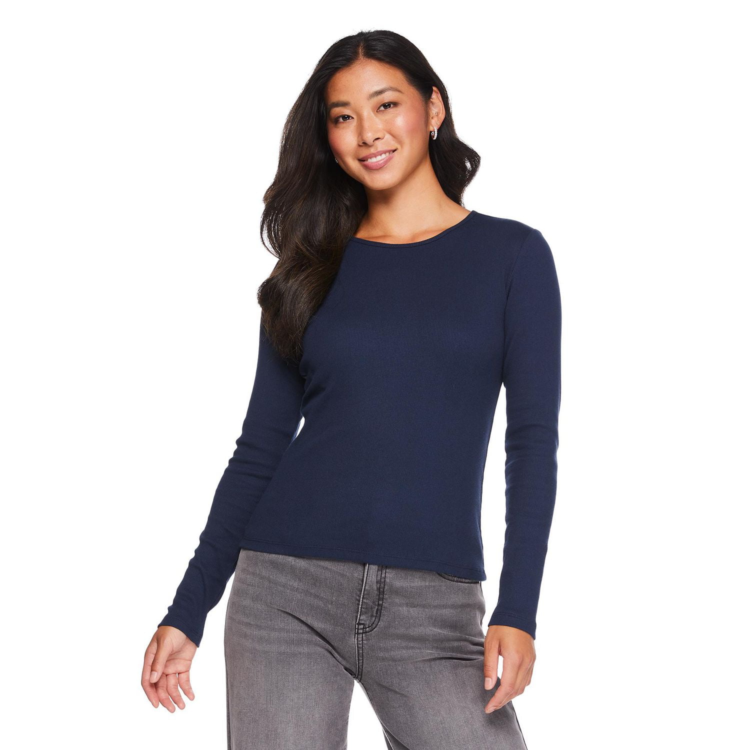 George Women's Long Sleeve Rib Tee