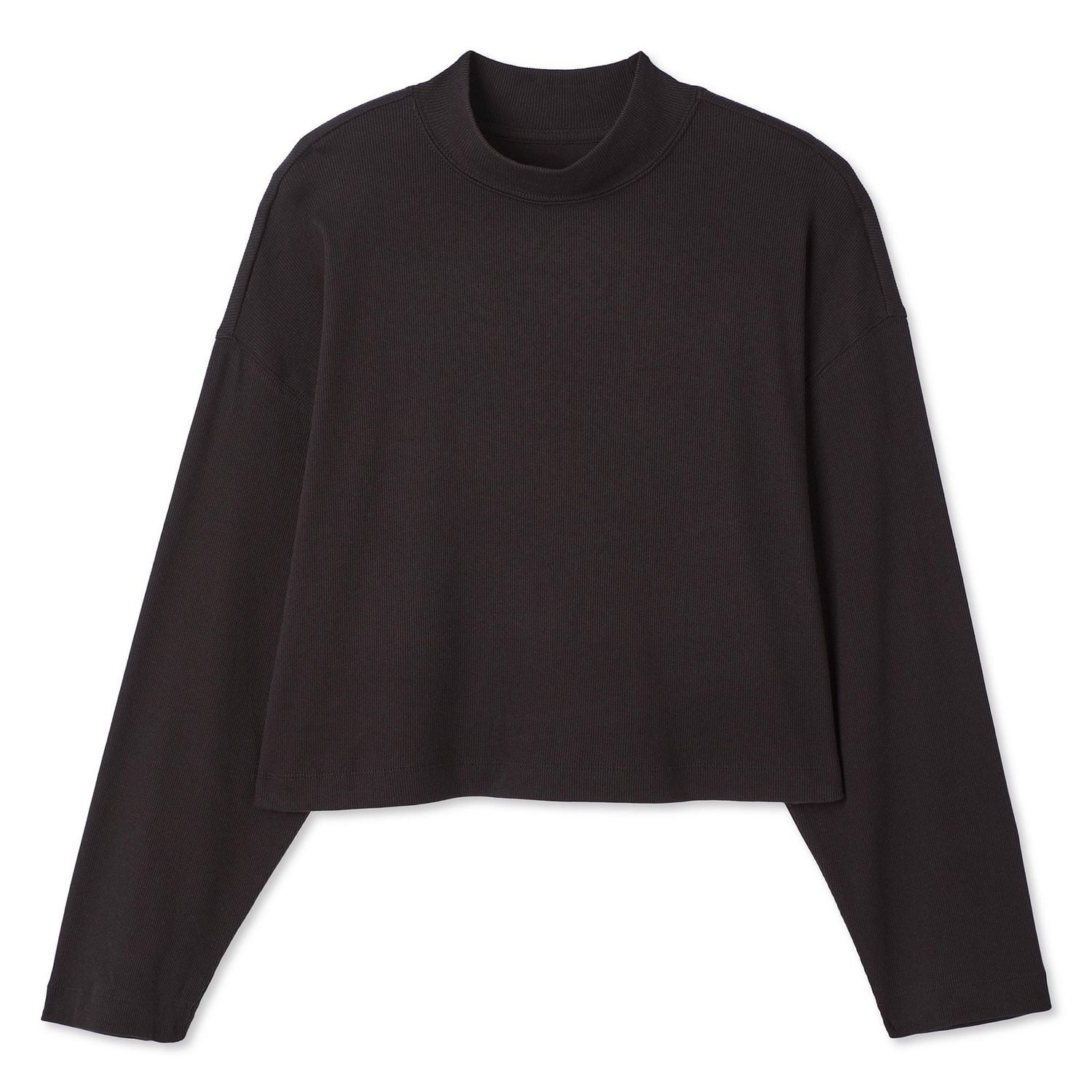 Haut écourté à col droit George pour femmes