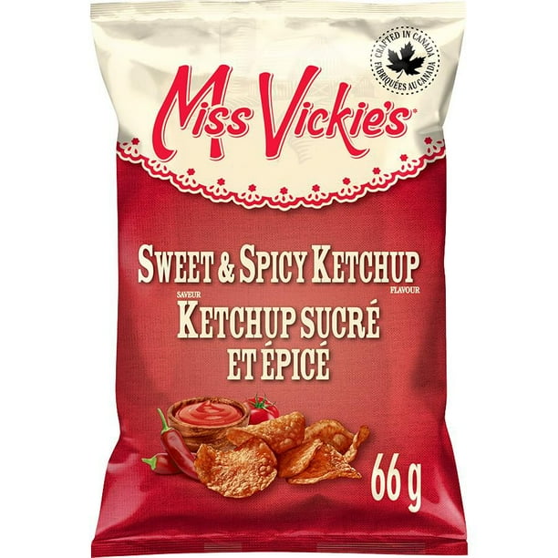Miss Vickie's Kettle Cooked Potato Chips Sweet & Spicy Ketchup, 66g