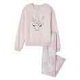 thumbnail image 1 of George Girls' Velour Pajama 2-Piece Set, 1 of 2