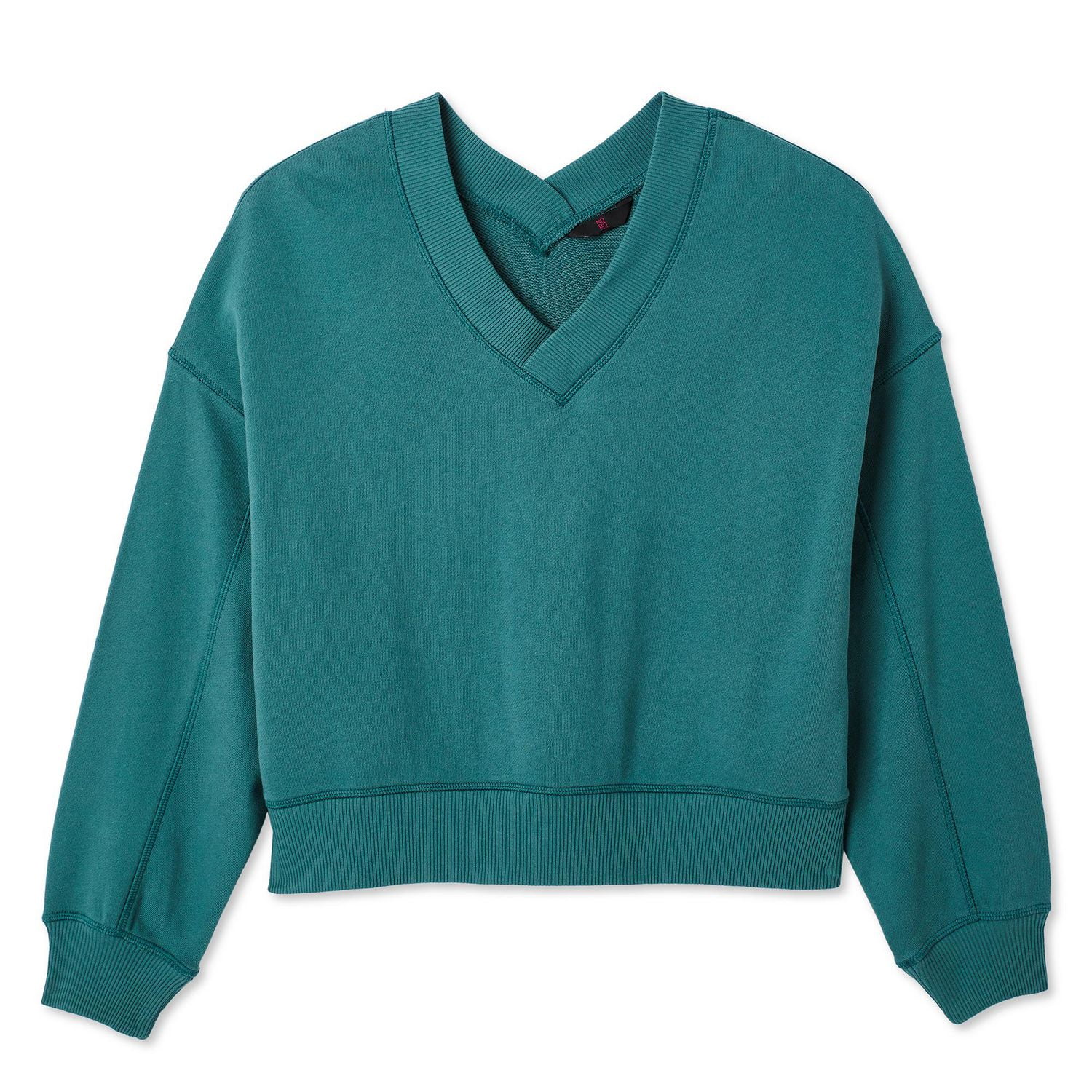 No Boundaries Women's Oversized V-Neckline Popover