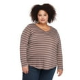 thumbnail image 1 of George Women's Plus V-Neckline Tee, 1 of 6