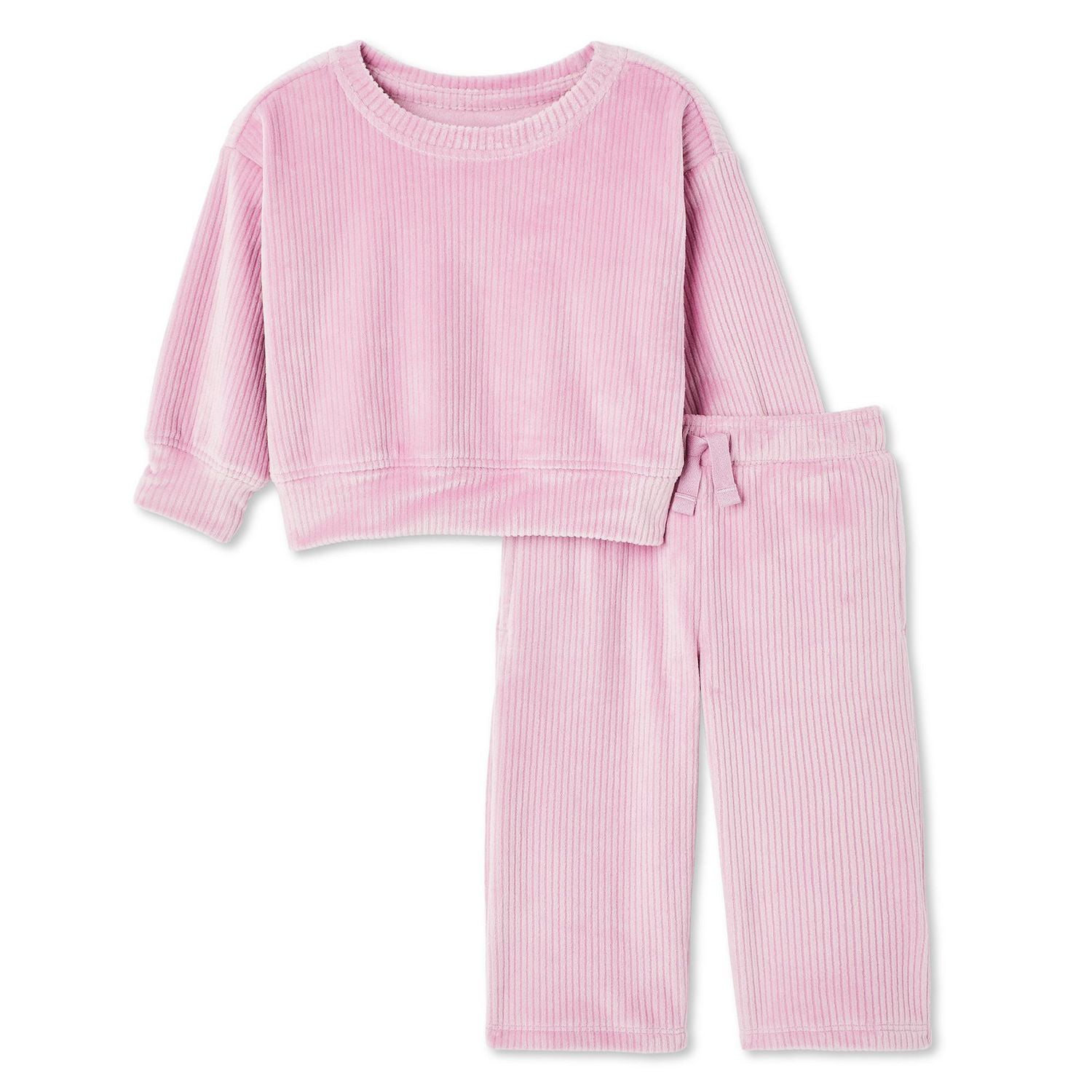 Ensemble 2 pièces en velours George pour bébés filles