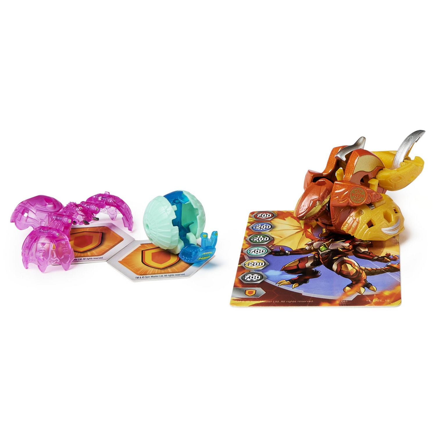 Bakugan Evolutions, Shartktar with Nano Widow and Sludgem Platinum