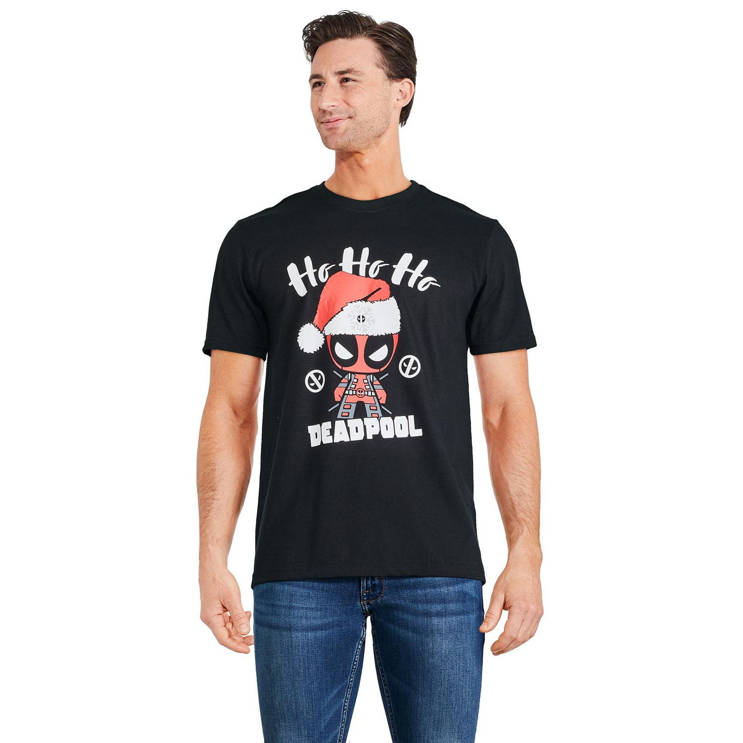 T-shirt avec imprimé graphique Deadpool Marvel pour hommes