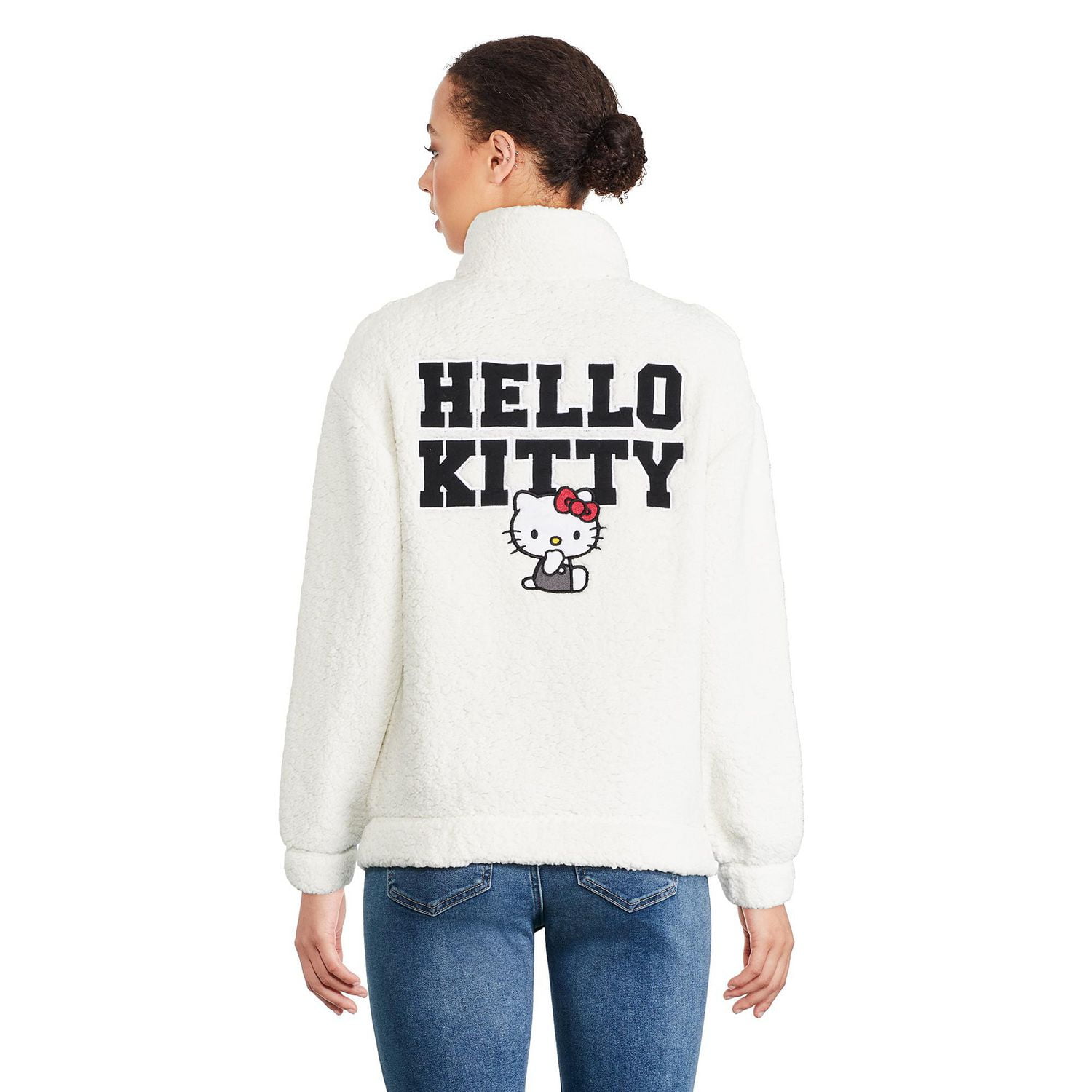 Coton ouaté en molleton pelucheux Hello Kitty pour femmes Tailles TP–TG