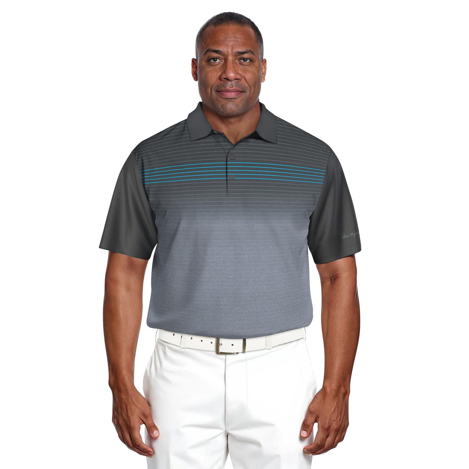 Polo de Golf Homme Manches Courtes Ben Hogan Performance Imprimé Asymétrique Pour