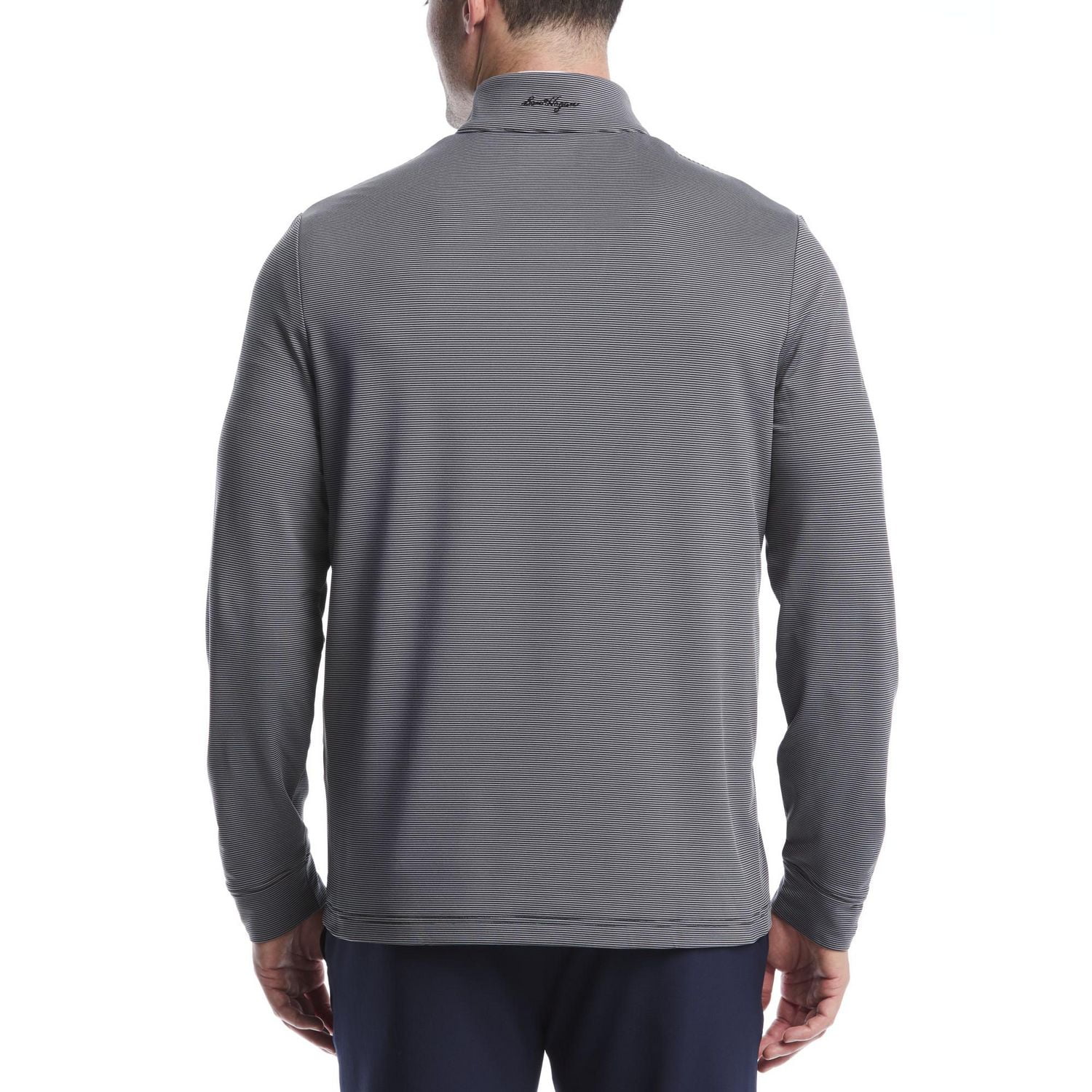 Ben Hogan Performance Men's Long Sleeve Lightweight Feeder Stripe Golf Polo Sweater