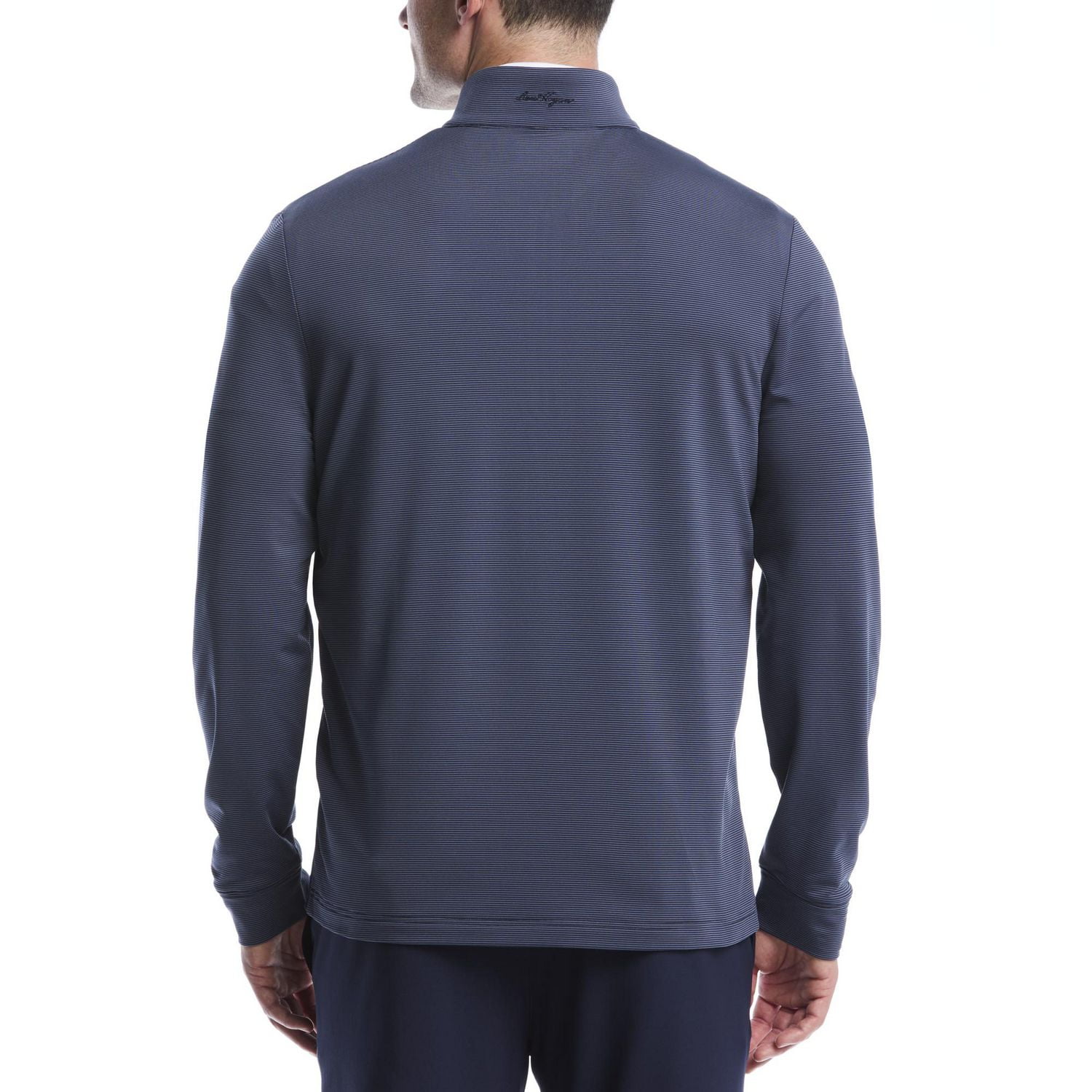 Pull Polo de Golf Homme Manches Longues Ben Hogan Performance Rayures Fines Chiné Léger