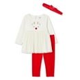 thumbnail image 1 of Ensemble 3 pièces avec tunique des fêtes George pour bébés filles, 1 of 2