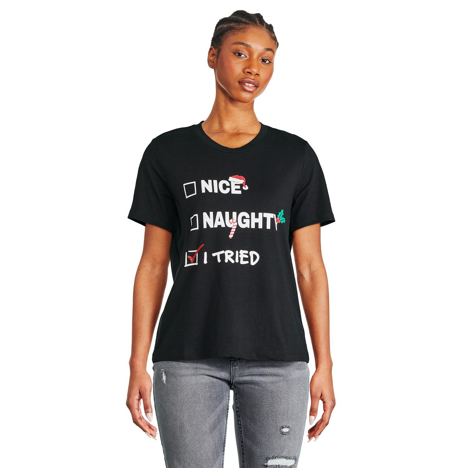 George Women's Christmas Short Sleeve Tee