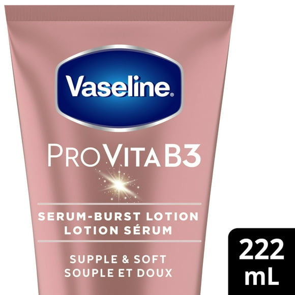 Vaseline Pro VitaB3 Serum Burst Lotion Healthy, Hydrated Skin, Lightweight Supple & Soft 10x Antioxidant Power of Vitamin C, 222mL