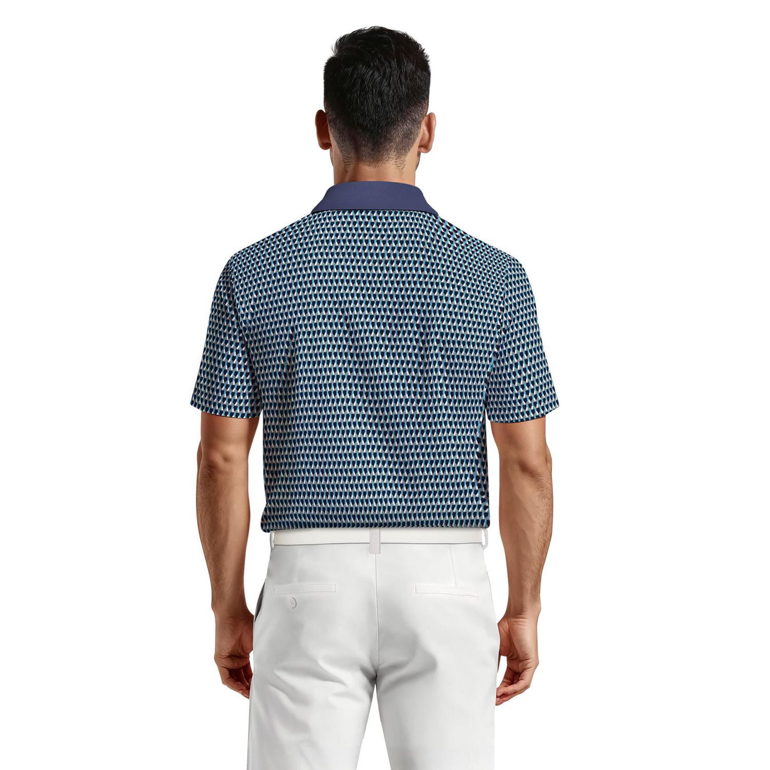 Polo de Golf Homme Manches Courtes Ben Hogan Performance à Grande Impression Géo