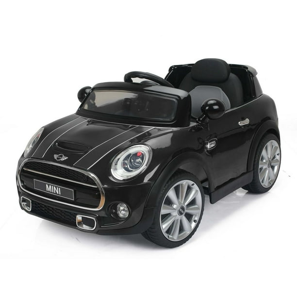 Daymak Mini Cooper Kids Electric Ride on Toy Car - Black - Walmart.ca