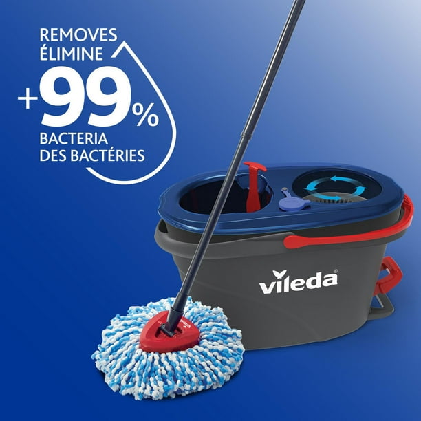 Buy Vileda EasyWring RinseClean 168467 Spin Mop System, 6 L Capacity,  Microfiber Wringer 6 L