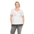 thumbnail image 1 of Iyla Women's Plus Interlock Crew Neckline Tee, 1 of 6