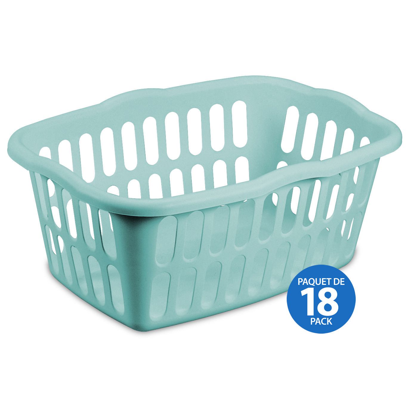 Sterilite 53L Laundry Basket Teal 18 Pk Walmart Canada