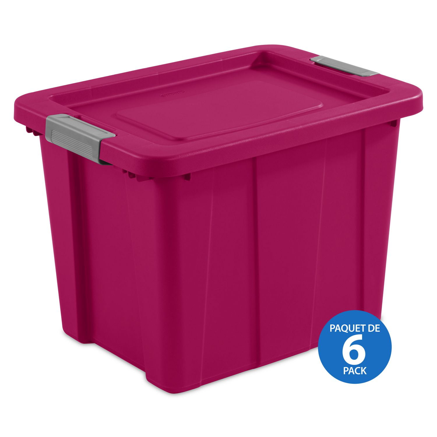 Sterilite 68L Tuff1 Tote Box- Pink- 6 Pk | Walmart Canada