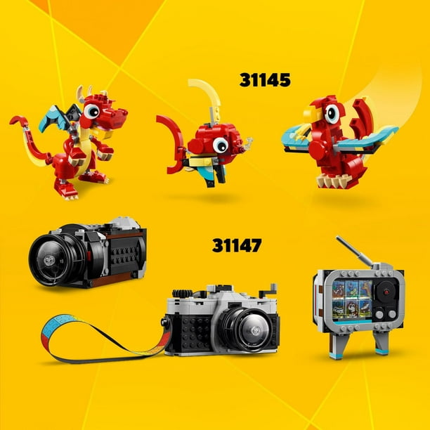 Jouet 3en1 LEGO Creator L'appareil photo rétro 31147