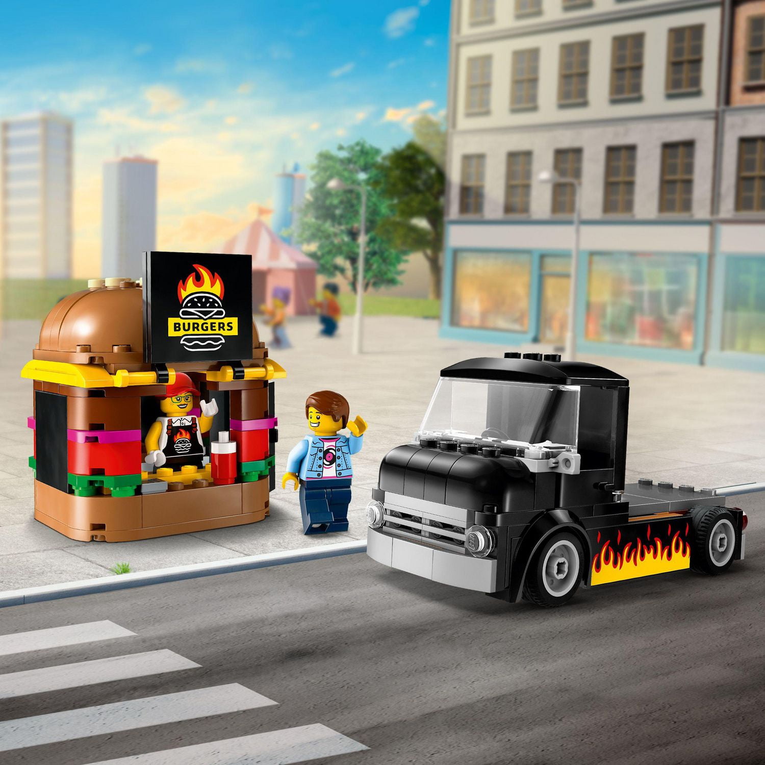 Hamburger truck lego sale