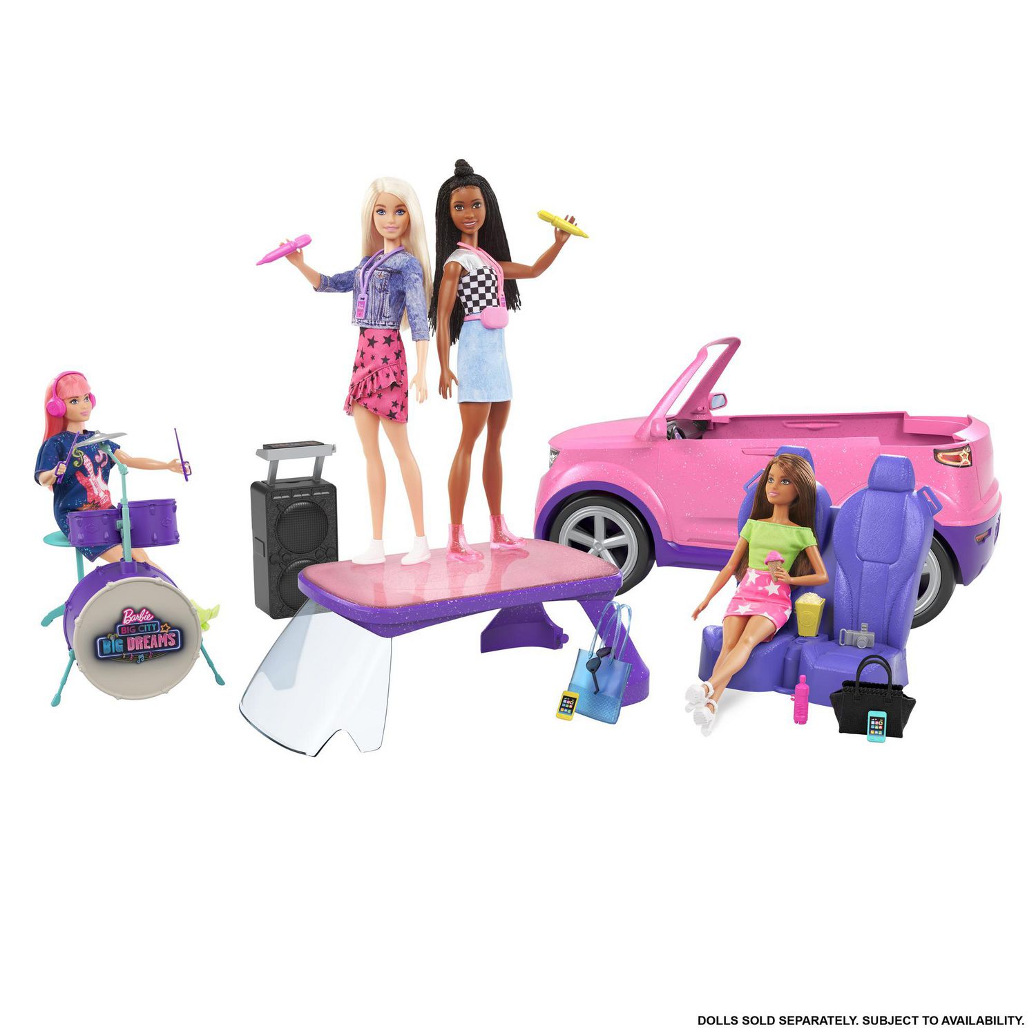 Dreams　City,　Big　for　Gift　Year　Vehicle　Transforming　Big　to　Olds　Barbie:　Playset,