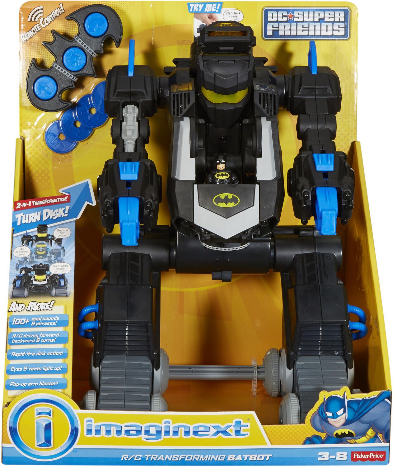 Fisher-Price Imaginext DC Super Friends RC Transforming Batbot - English  Ediiton | Walmart Canada