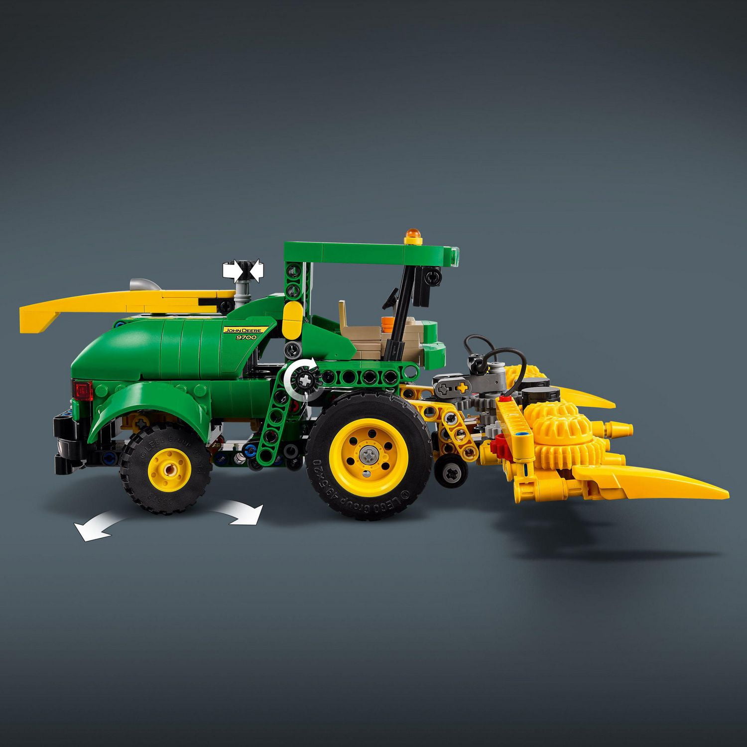 LEGO Technic John Deere 9700 Forage Harvester Tractor Toy Buildable Farm Toy for Imaginative Play Kids Truck Gift for Boys and Girls Ages 9 and Up